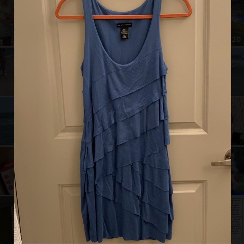 NY&Co ruffled body con dress size XS